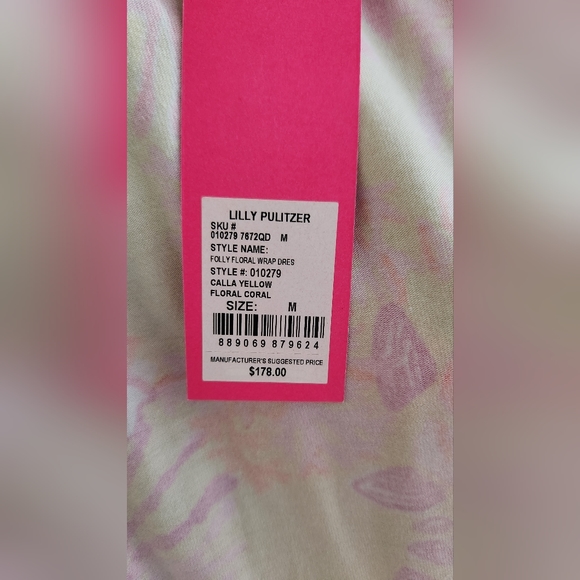 BNWT! Lilly Pulitzer Folly Wrap Dress, Medium - Picture 4 of 5